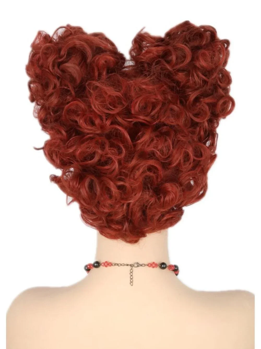 Women's Beige Short Cosplay Halloween Costume Wig With Necklace Earrings